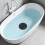 Durability Soft Silicone Bathtubs Plug Hair-white and black 7