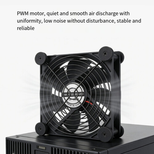 Quiet 120mm USB Cooling Fan Double Protections Net And-1 set 1