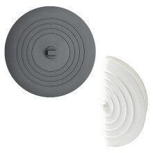 Hair Filter Sink Anti-Blocking Strainer Bathtubs-White and gray