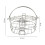 Silver 3-Layer Kitchen Steamer Rack Stand 1 Piece 2