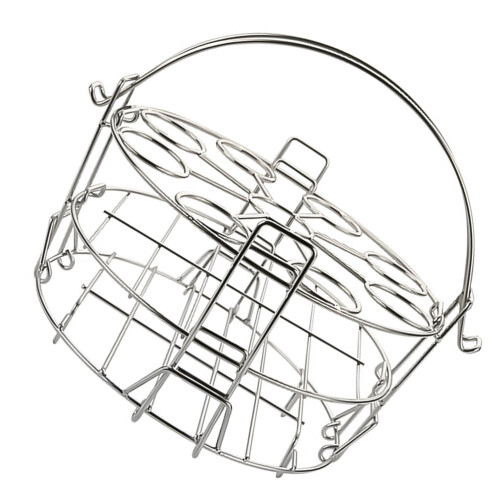 Silver 3-Layer Kitchen Steamer Rack Stand 1 Piece 2