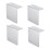 4Pcs Truck Sticker Mounting Brackets Rustproof Metal Permit 1