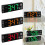 Relógio de parede digital LED com visor de temperatura e data13 5