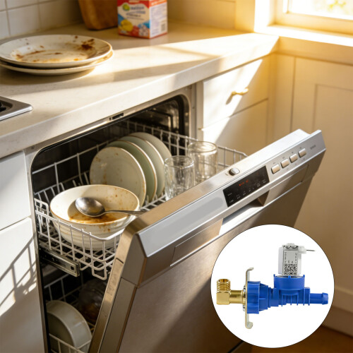 Vannes d'alimentation en eau pour lave-vaisselle, ensemble de 1