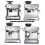 Set van 2 accessoires voor koffiemachines Siliconen 7