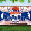 Baseball Birthday Banner Red Blue Striped 1 Piece 2