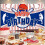 Baseball Birthday Banner Red Blue Striped 1 Piece 5