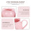 Pink Ceramic Milk Pitcher with Sugar Jar Set 2