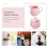 Pink Ceramic Milk Pitcher with Sugar Jar Set 3