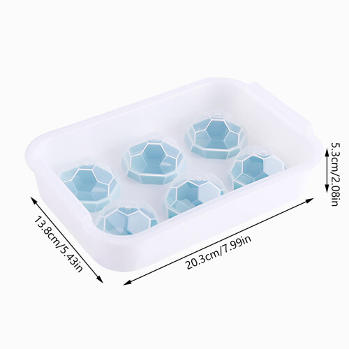 Lmueinov Silikonisform med lock – 6 håligheter 2
