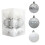 Christmas Balls 12PCS Silver 6cm Plastic Tree Ornaments 2