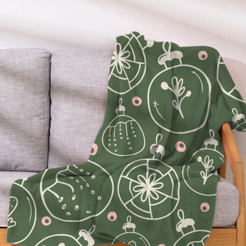 Manta de Natal de flanela macia, estilo fleece, 127 x 152 cm (50 x 60 polegadas) 2