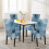 Set van 6 elastische stoelhoezen voor Parsons-stoelen 2