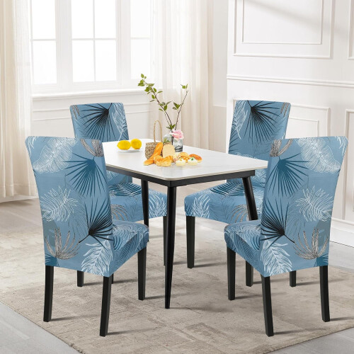 Set van 6 elastische stoelhoezen voor Parsons-stoelen 1