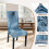Set van 6 elastische stoelhoezen voor Parsons-stoelen 3