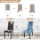 Set van 6 elastische stoelhoezen voor Parsons-stoelen 4