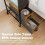Slim Narrow Side Table with 2 Drawers and Wheels 4