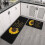 Sunflower Bible Verse Kitchen Rug Set Black 2 pcs 5