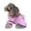 Hundebadekåpe i mikrofiber med hette, hvit, lilla, S 8