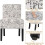 Armless Accent Chair in White Polyester Fabric with Solid 4