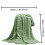 Green fleece blanket throw 80x100cm super soft 3