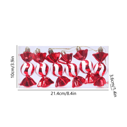 Palline di Natale decorative da appendere all'albero, 12 pezzi 2