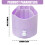 360 Degree Rotating Desk Organiser 5 Compartments Plastic-Pink 4