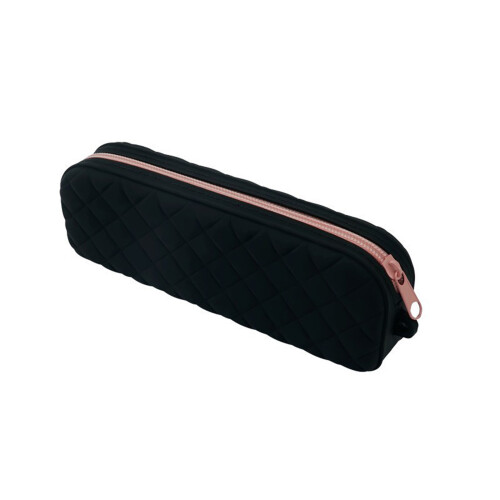 Waterproof Silicone Pencil Case Multipurpose Pen Pouches-Black