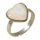 Unieke natuurlijke schelp ingebedde ring, flexibele-B 1