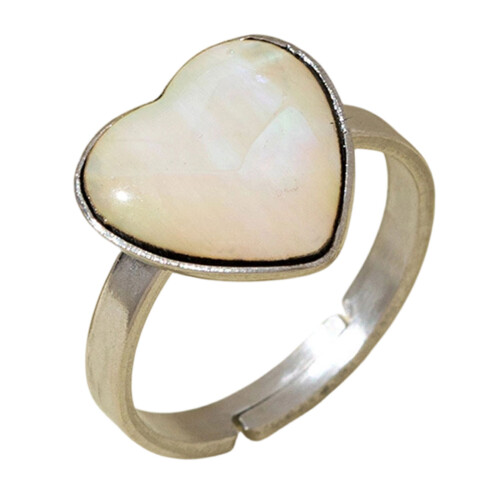 Unieke natuurlijke schelp ingebedde ring, flexibele-B