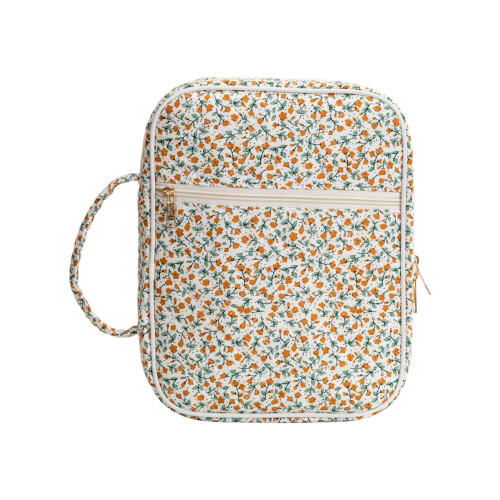 Pochettes à crayons, trousse de maquillage,-fleuri jaune