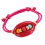 Verstelbare varkensneus kralen armband statement-Rood 1