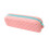Trousse à crayons en silicone à fermeture éclair souple,-Rose 1