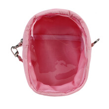 Protective Case for Plush Doll Clear Hanging Display-Pink L