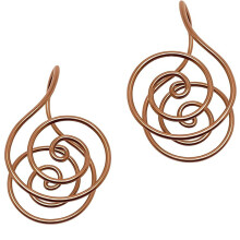 Stylish Copper Alloy Energy Spirals Ring For Meditation-2