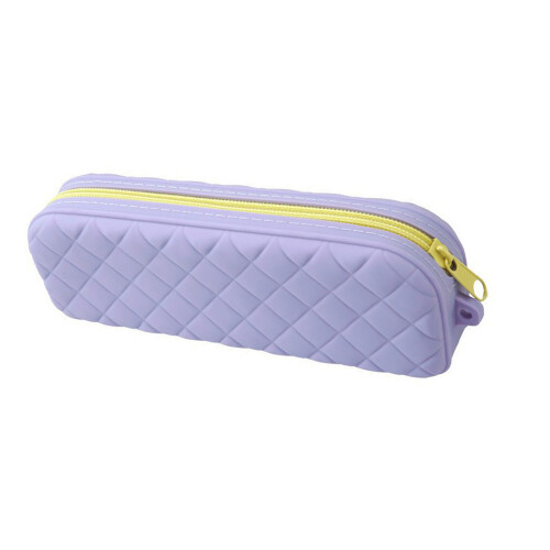 Waterproof Silicone Pencil Case Multipurpose Pen Pouches-Purple