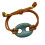 Trendy verstelbare armband van hars met-turkoois. 1