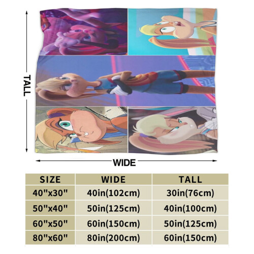 Lola Bunny plush throw blanket for sofa bedroom 2