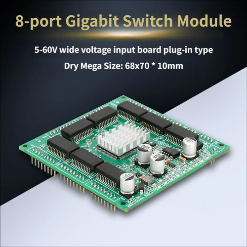 Module efficace de commutateurs Ethernet Gigabit à 8-prise C 1