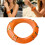 Contemporary Abstract Resin Wrist Bangle With Bold-amber 3