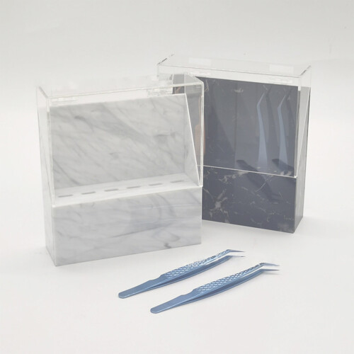 Cosmetic Rack with Dust Cover 6-Hole Eyelash Tool Storage 2