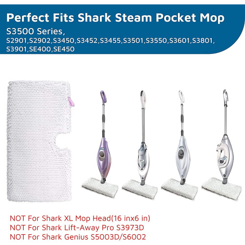 Steam mop replacement pads for Shark S3500 series 7 pack 1