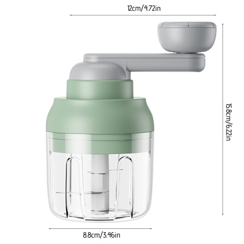 Kafsov ABS manual food processor 250ml green 2