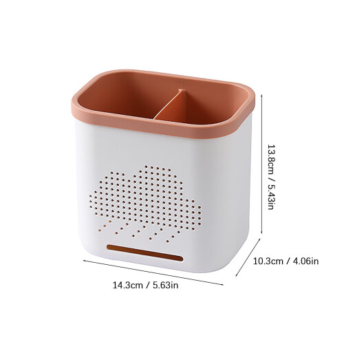 Utensil Holder for Sink with Drain Rack, 6-Compartment 2