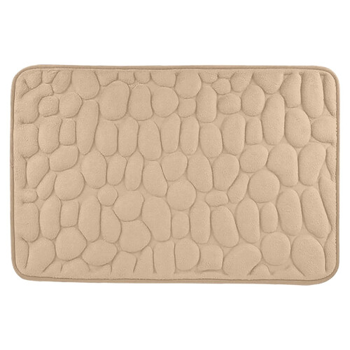 Badmat van traagschuim, beige, 20x31 inch 1