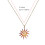 Collier pendentif tournesol élégant avec accessoire tendance 4