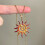 Collier pendentif tournesol élégant avec accessoire tendance 6