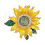 Trendy Sunflower Brooch Alloy Versatile Styles Accessory 1