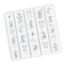 Plaque Ă ongles en silicone souple pour la fabrication de
