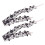 Collier élégant avec pendentif en alliage noir, 2 pièces,-2 1